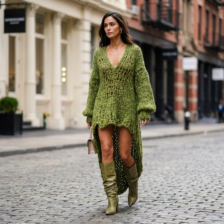 Colette Open Knit Loose Dress