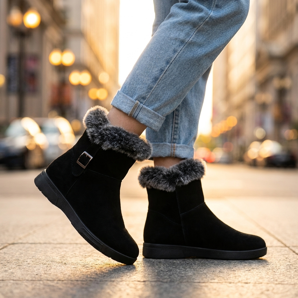 Daphne Fur Ankle Boots