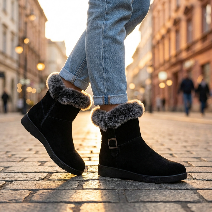 Daphne Fur Ankle Boots