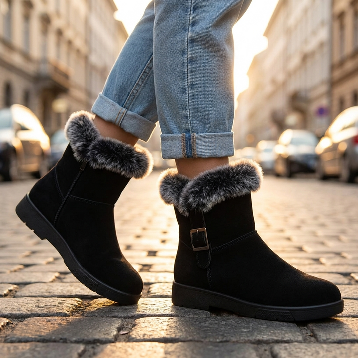 Daphne Fur Ankle Boots