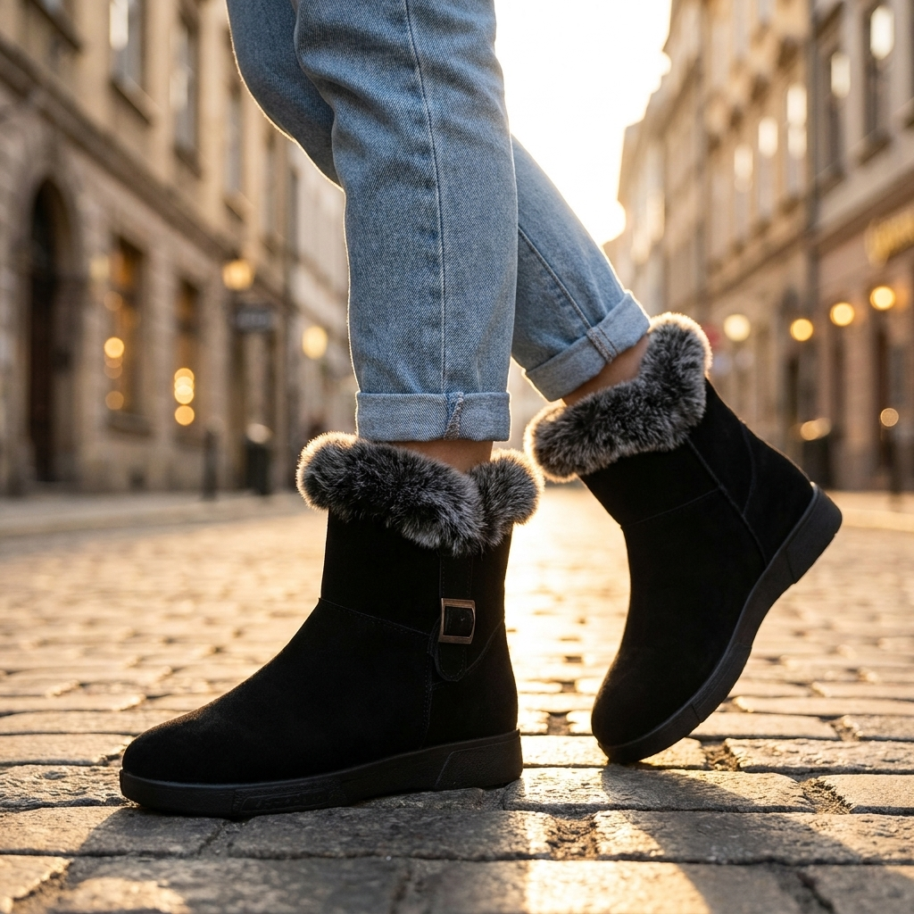 Daphne Fur Ankle Boots