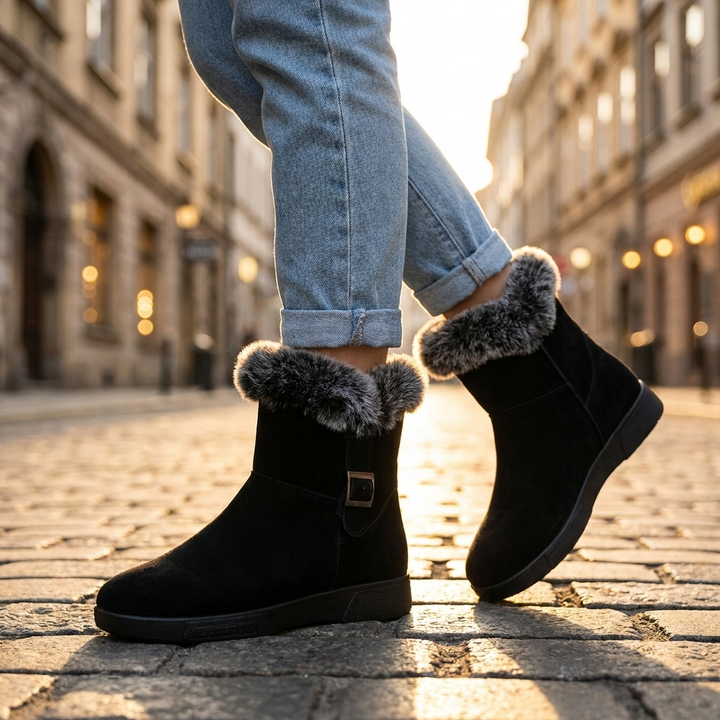 Daphne Fur Ankle Boots