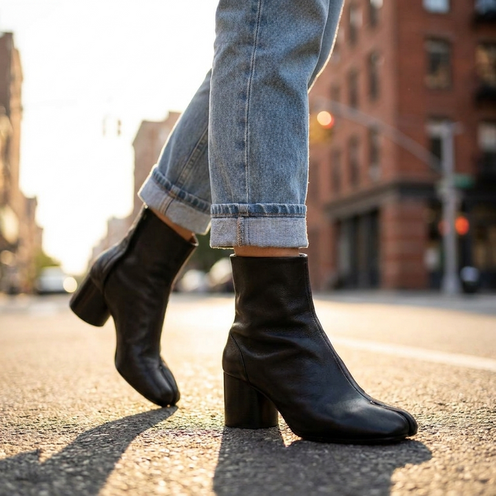 Iris Split Toe Ankle Boots