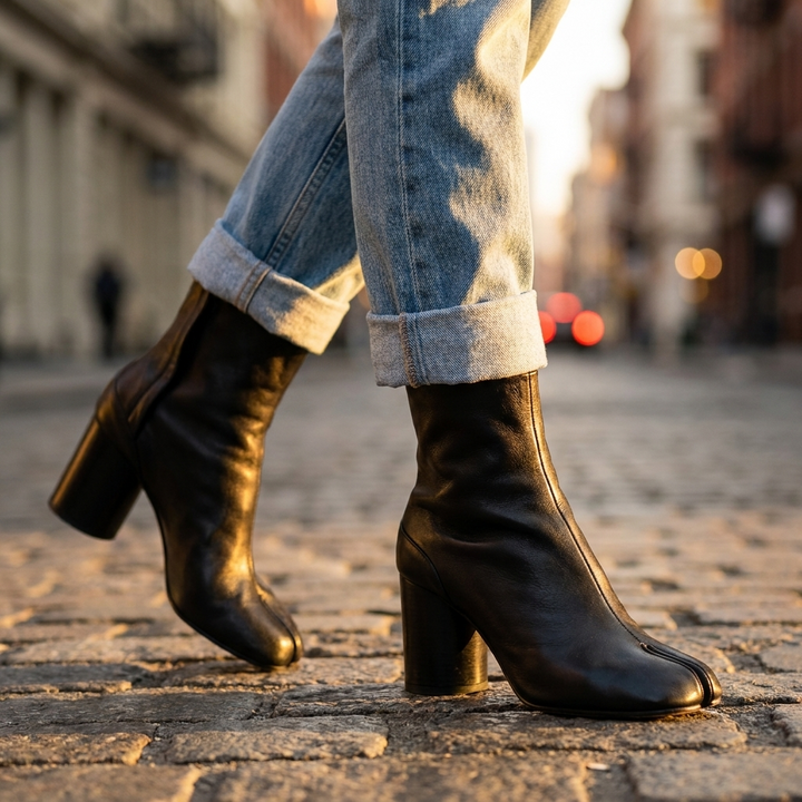 Iris Split Toe Ankle Boots