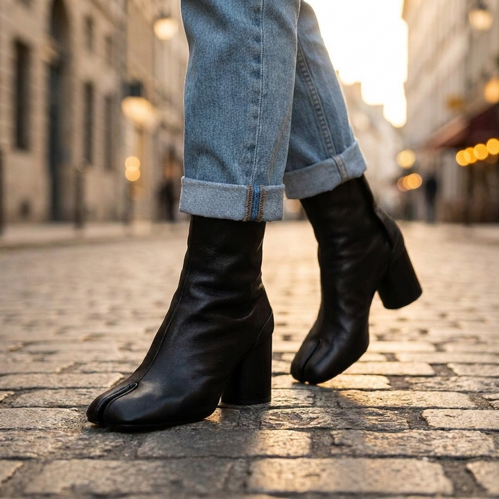 Iris Split Toe Ankle Boots