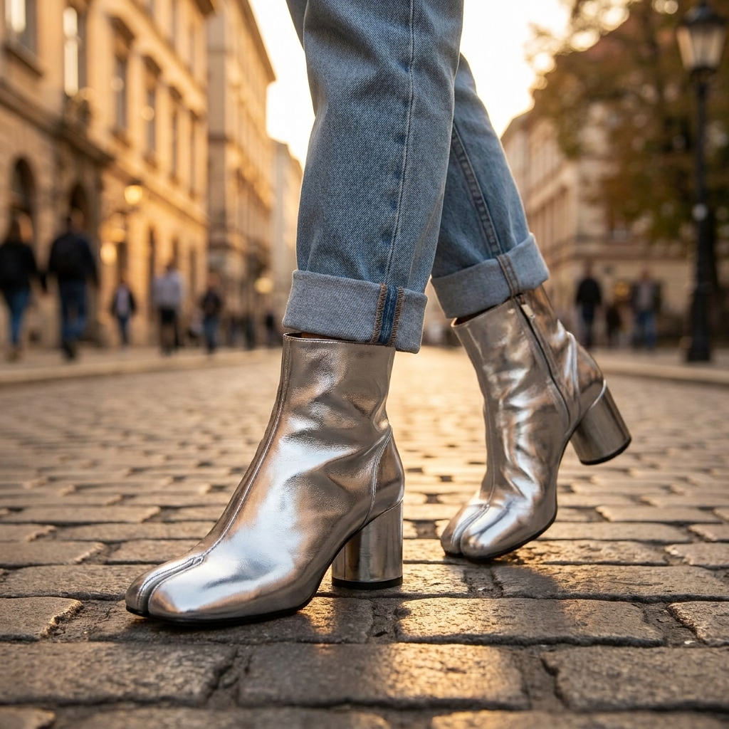 Iris Split Toe Ankle Boots
