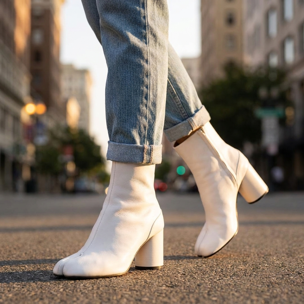 Iris Split Toe Ankle Boots