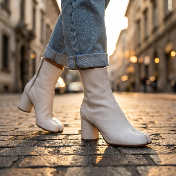 Iris Split Toe Ankle Boots