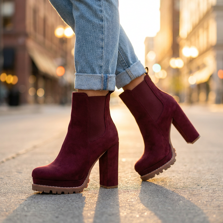 Ivy Block Heel Ankle Boots
