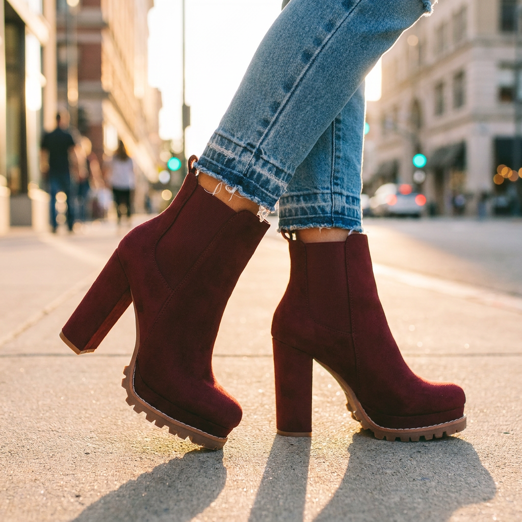 Ivy Block Heel Ankle Boots