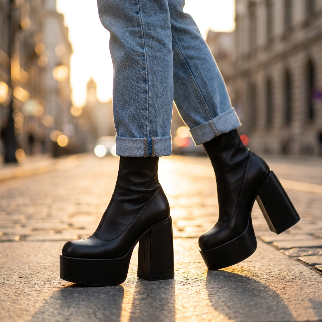 Aria Chunky Ankle Boots
