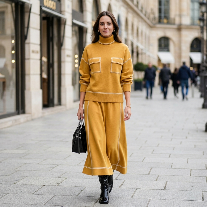 Maren Turtleneck Skirt Set