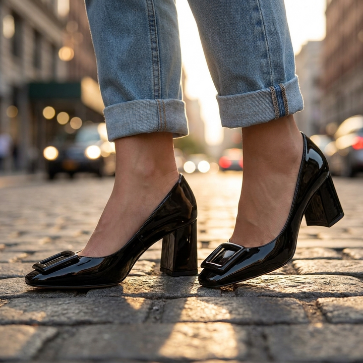 Virelle Elegant Block Heel Shoes