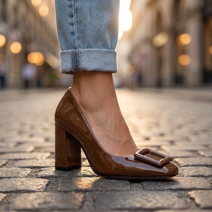 Virelle Elegant Block Heel Shoes