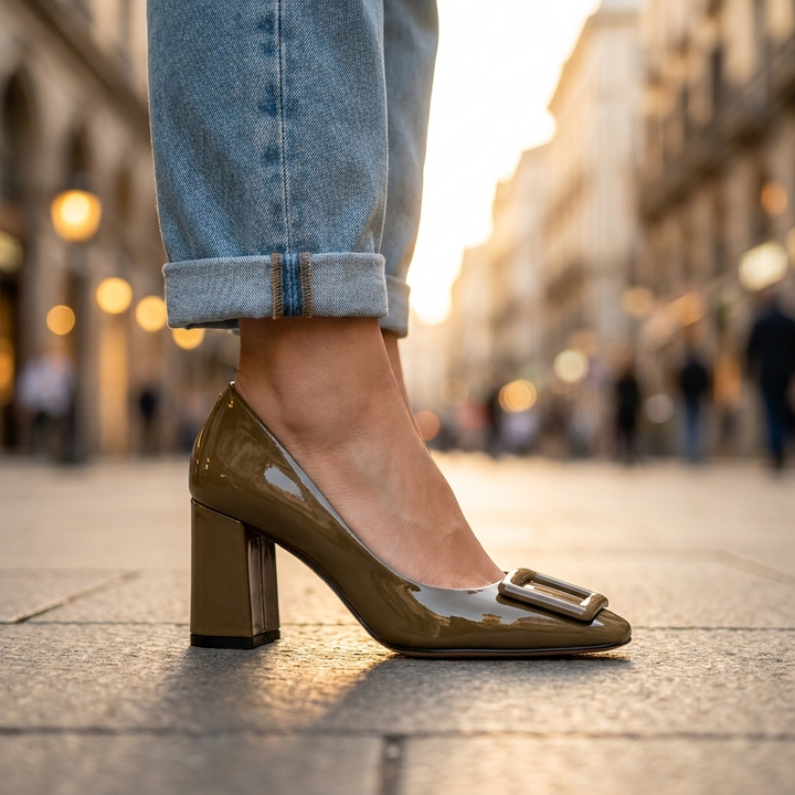 Virelle Elegant Block Heel Shoes