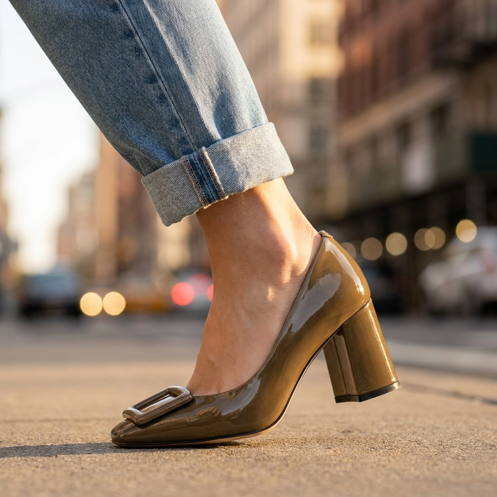 Virelle Elegant Block Heel Shoes