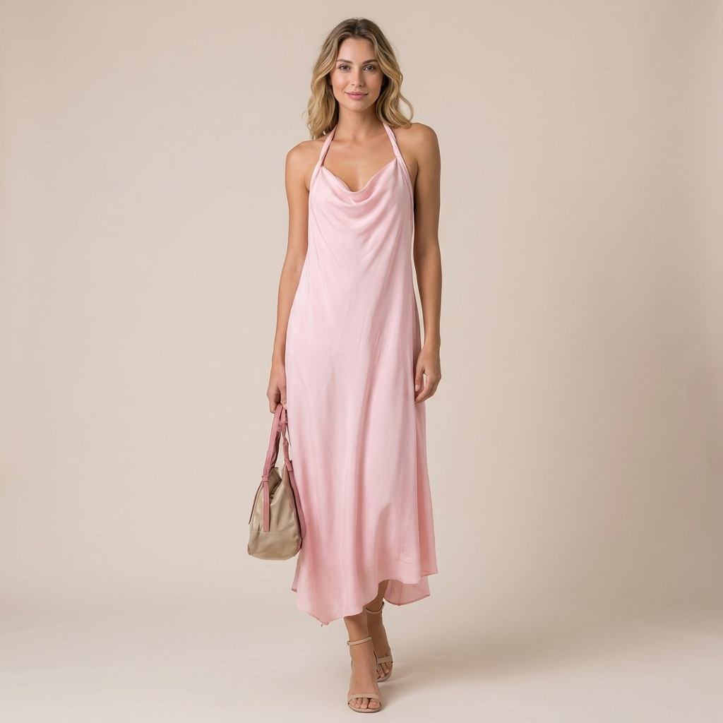 Aveline Cowl Neck Midi Dress - lifestyle photo