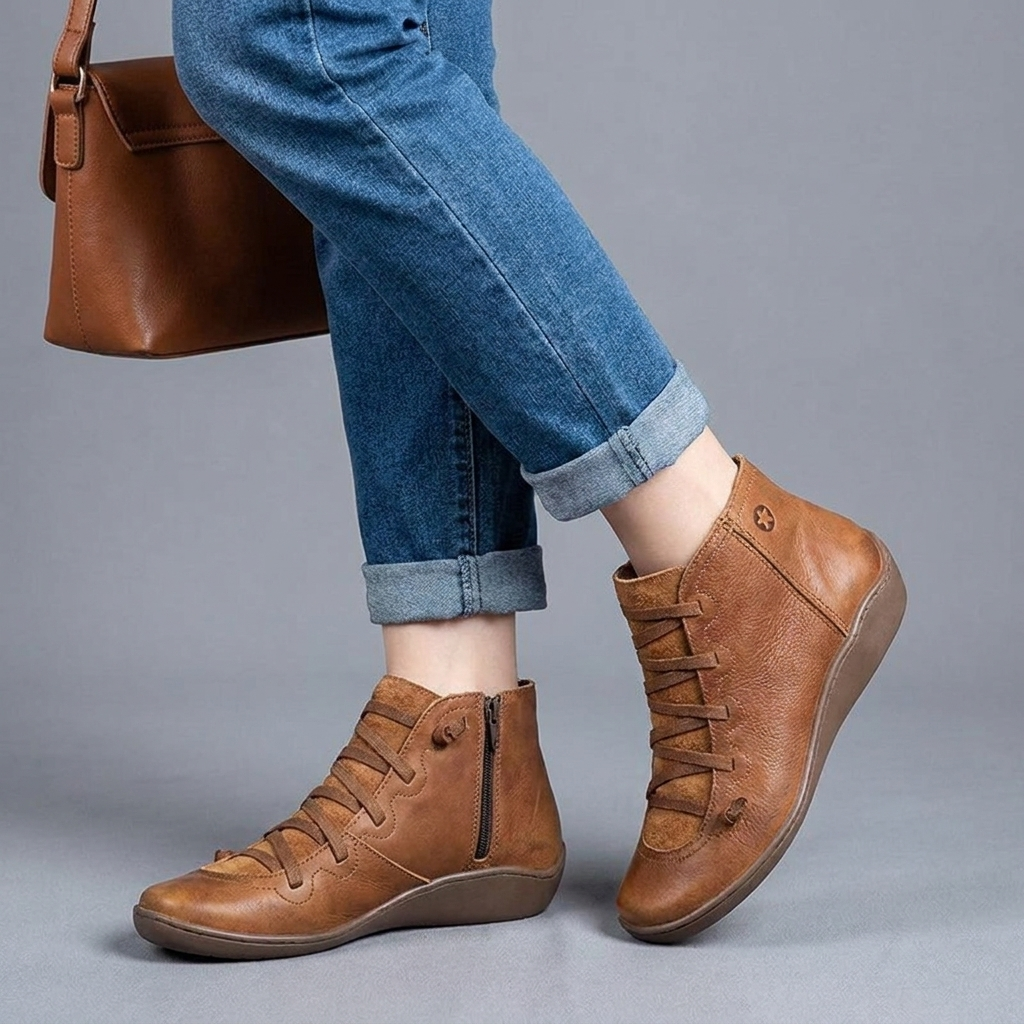 Hazel Lace Up Ankle Boots