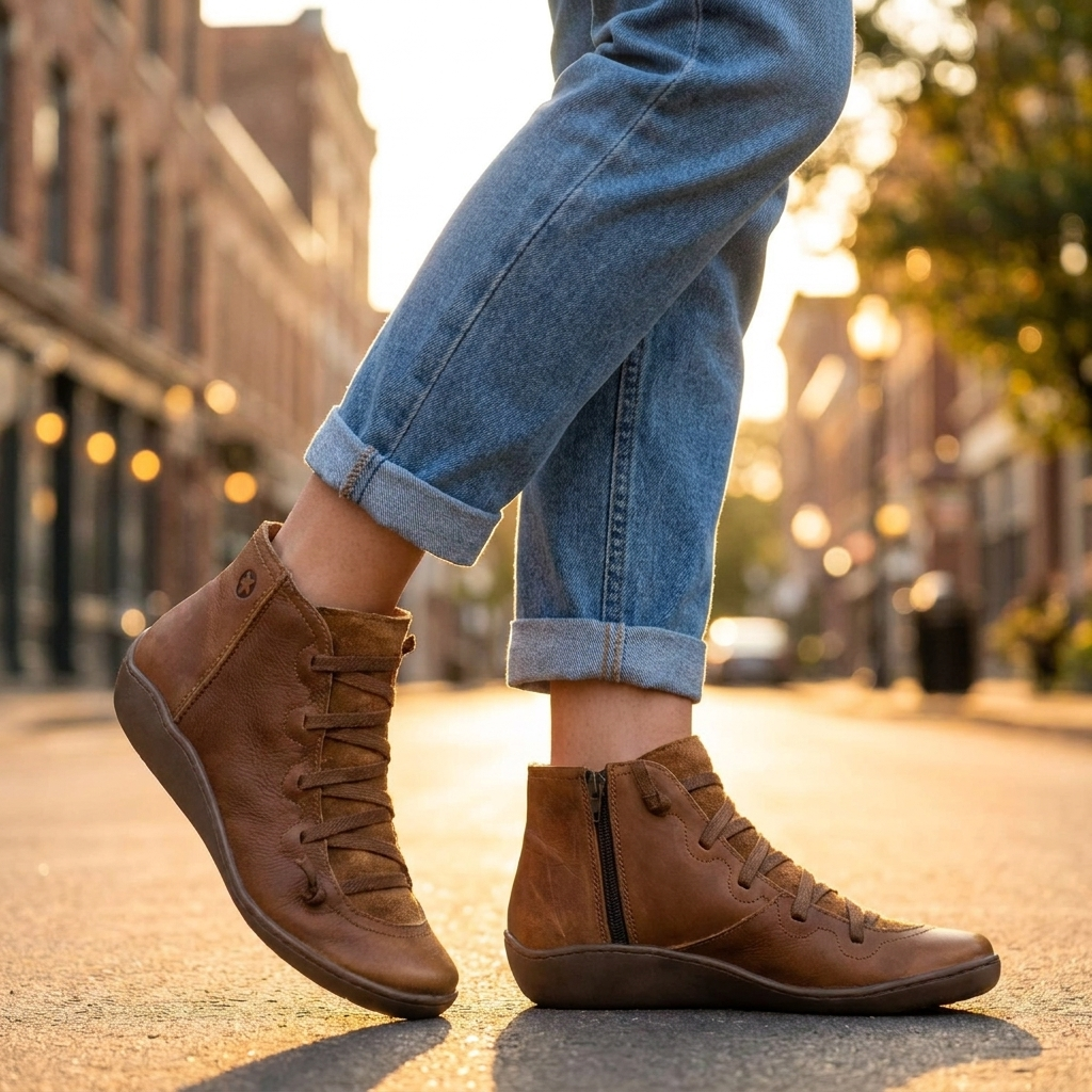 Hazel Lace Up Ankle Boots