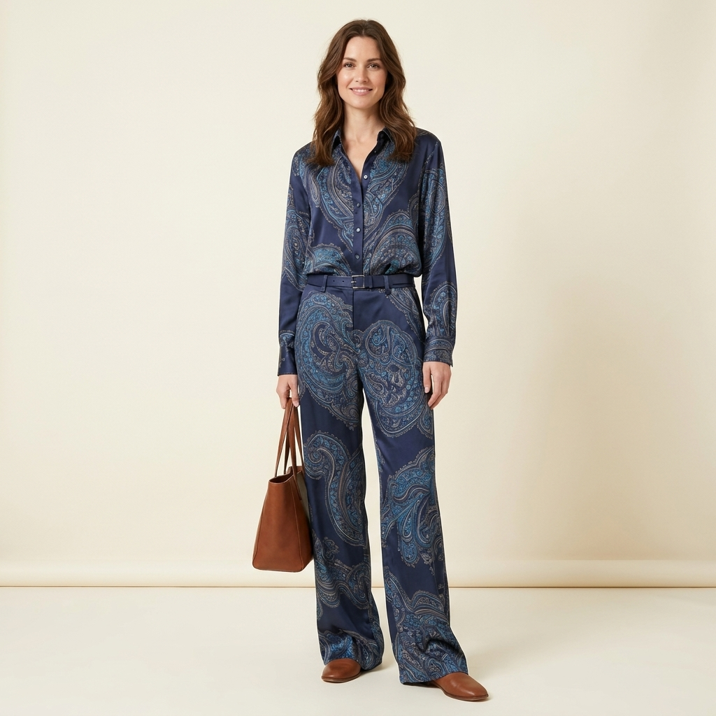Adalyn Paisley Print Two Piece Set