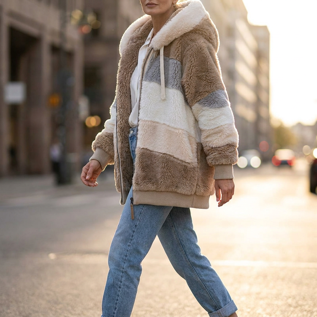 Brynlee Colorblock Fleece Jacket