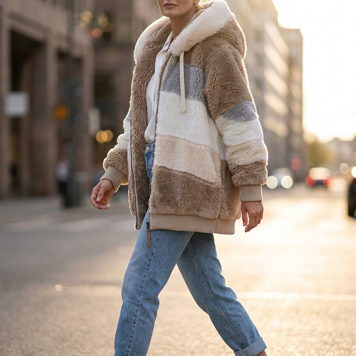 Brynlee Colorblock Fleece Jacket