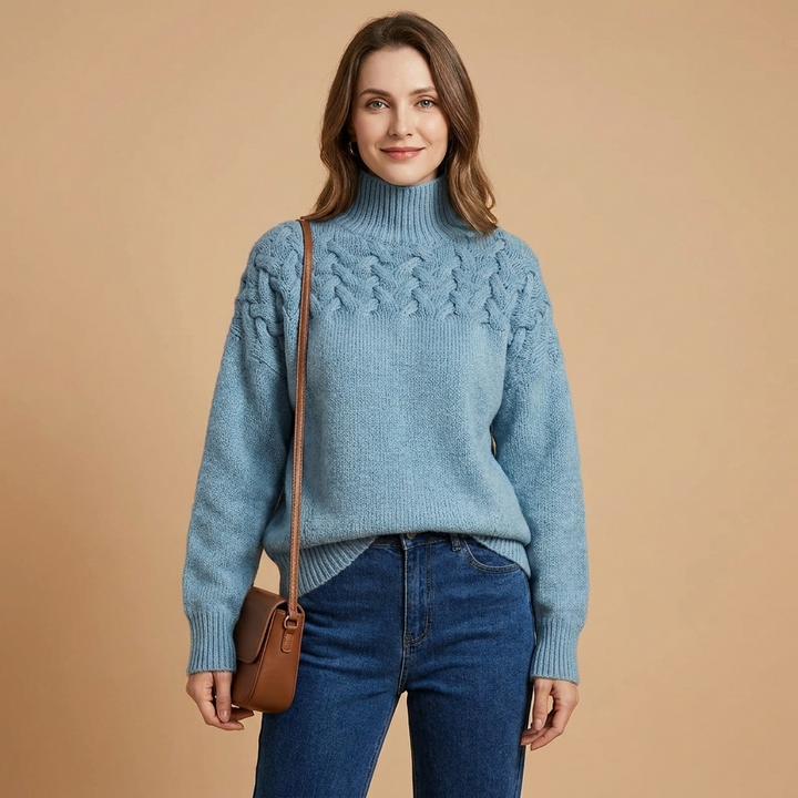 Ainsley Cable Knit Turtleneck
