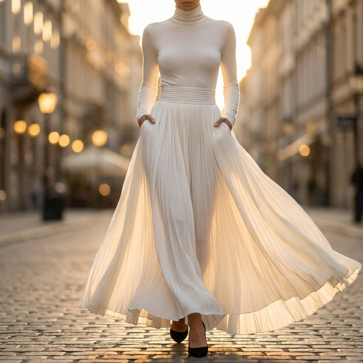 Marielle Turtleneck Maxi Dress