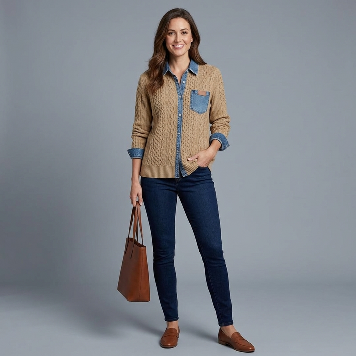 Marlo Cable Knit Overshirt
