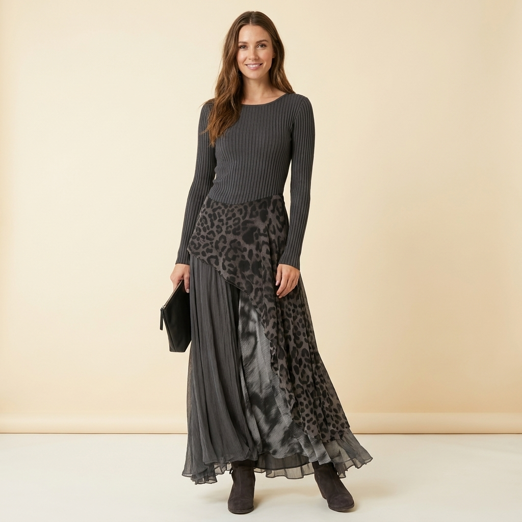 Theodora Ribbed Knit Dress