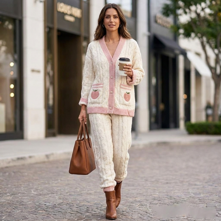 Blythe Cable Knit Pajama Set
