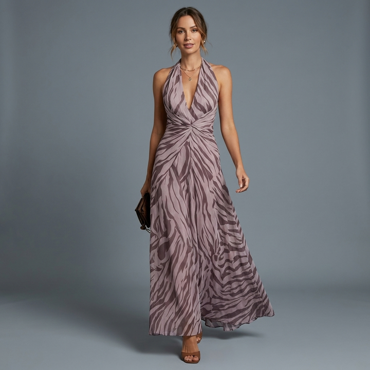 Anais Twisted Waist Maxi Dress