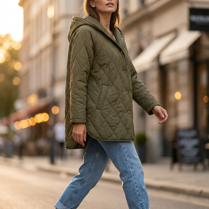 Nolan Quilted Hooded Jacket