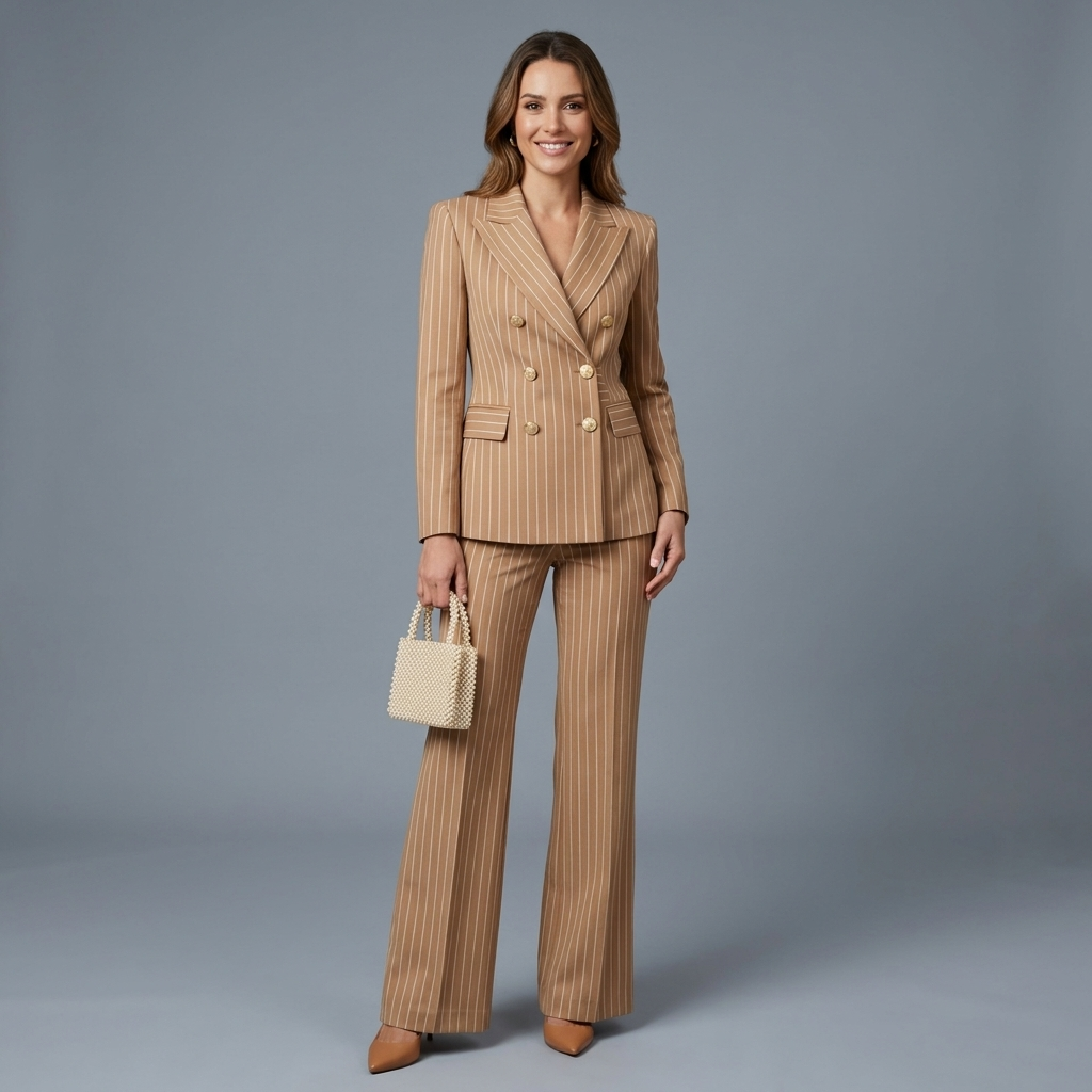 Ines Double Breasted Pant Suit