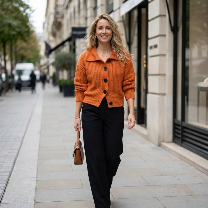 Rowena Button Front Cardigan