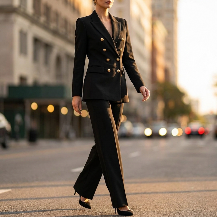 Marguerite Double Breasted Blazer Set