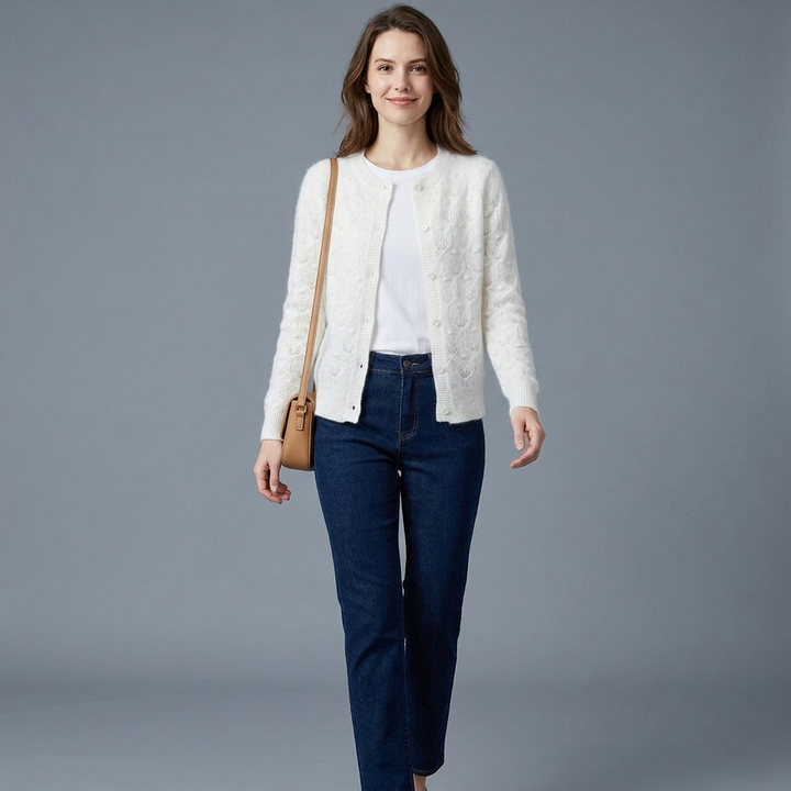 Wilma Jacquard Knit Cardigan