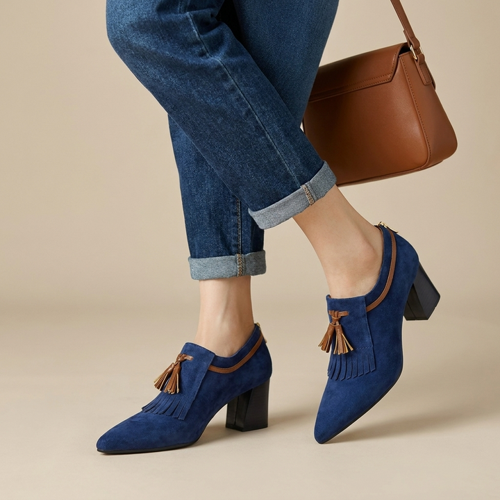 Marcelline Fringe Tassel Pumps