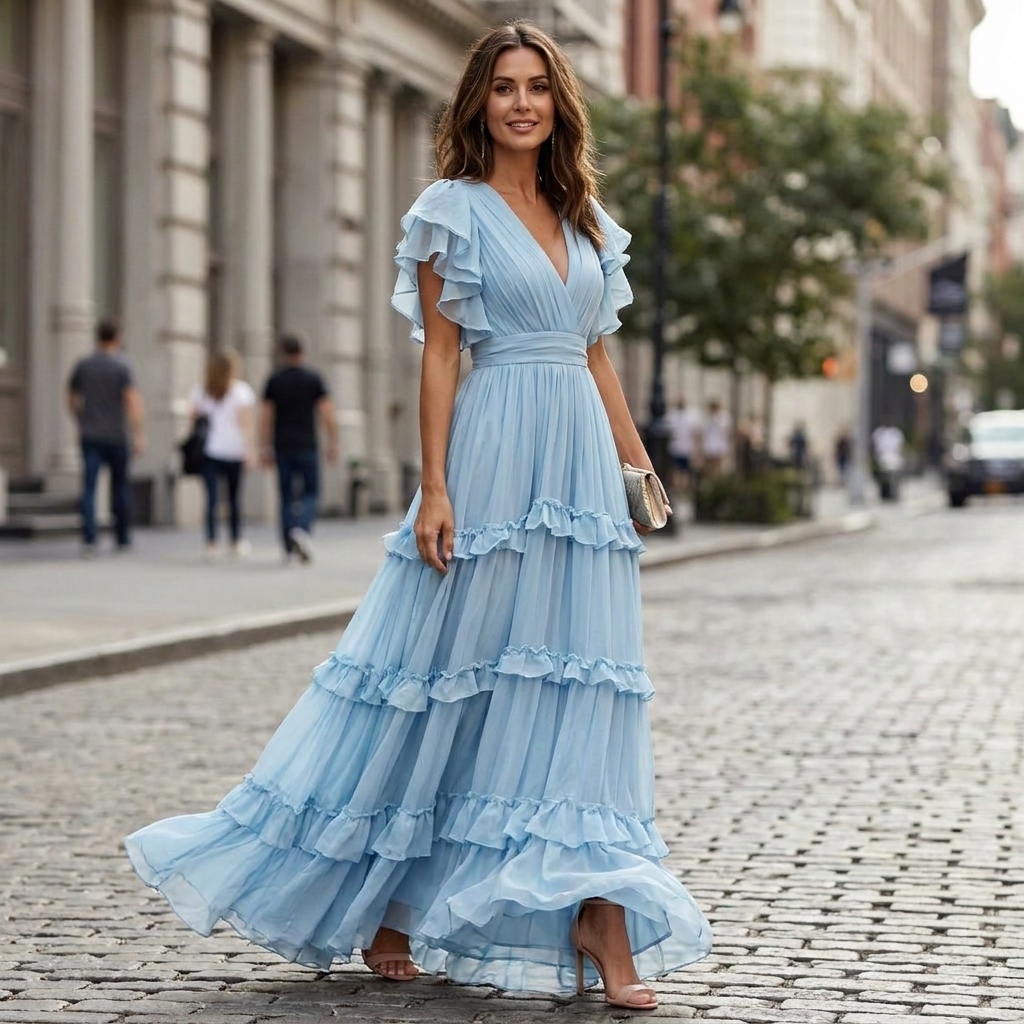 Brennan Tiered Ruffle Dress