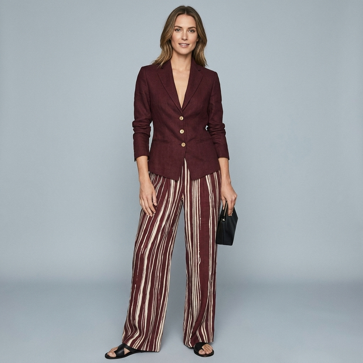 Adley Wide Leg Pant Suit