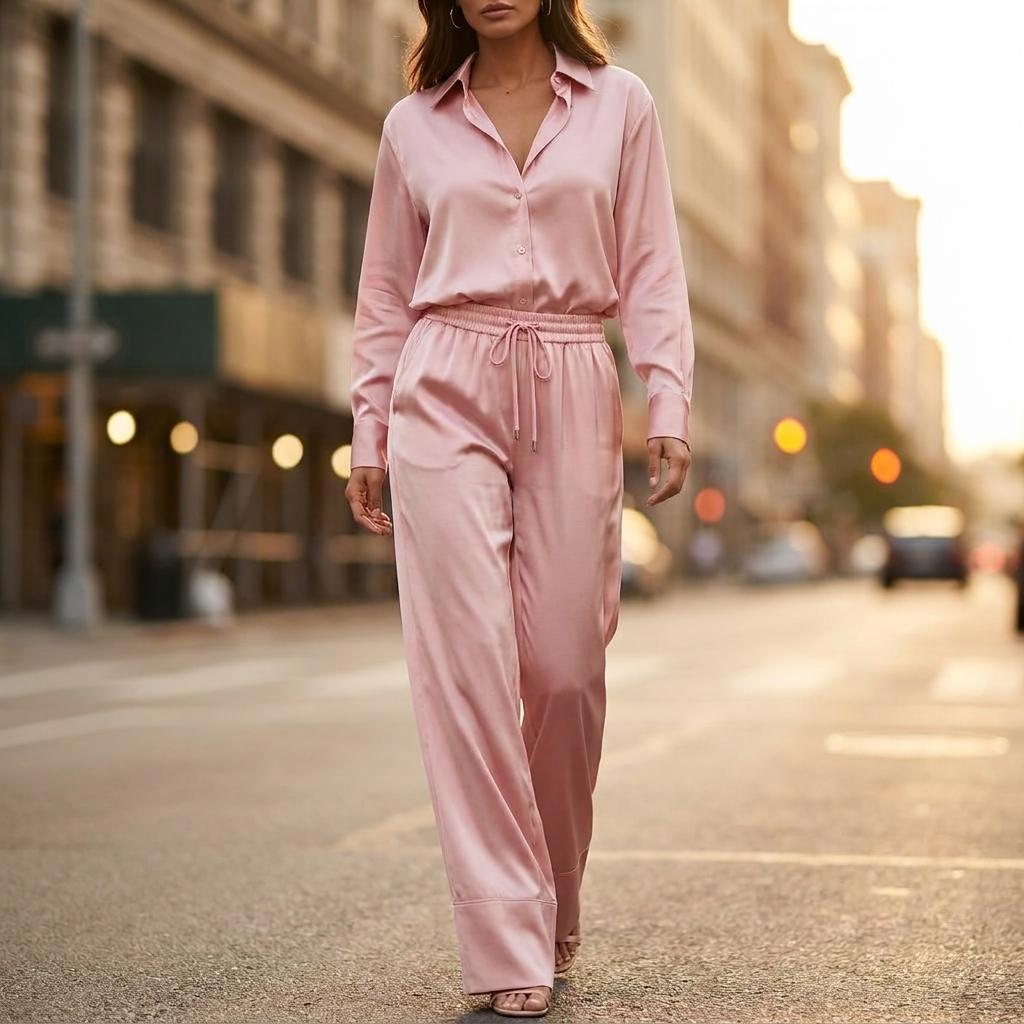 Isla Drawstring Waist Two Piece Set