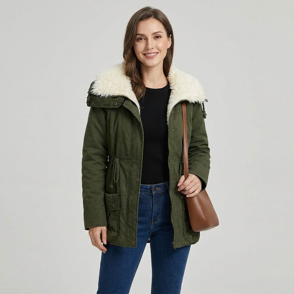 Harlan Drawstring Waist Parka