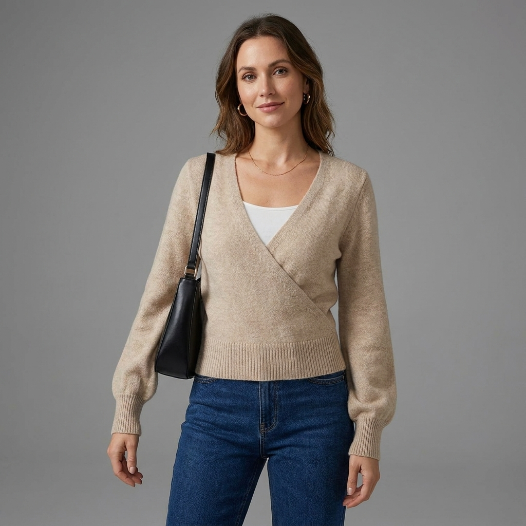 Anneliese Wrap Front Sweater