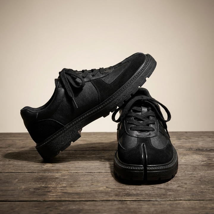 Bastian Suede Paneled Sneaker