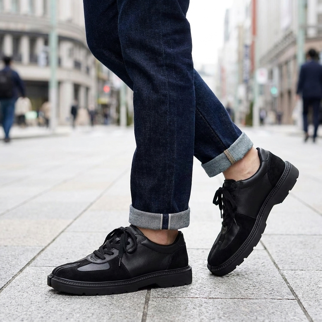 Bastian Suede Paneled Sneaker
