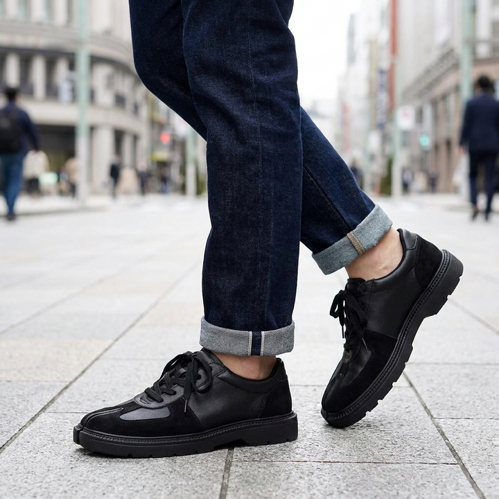 Bastian Suede Paneled Sneaker