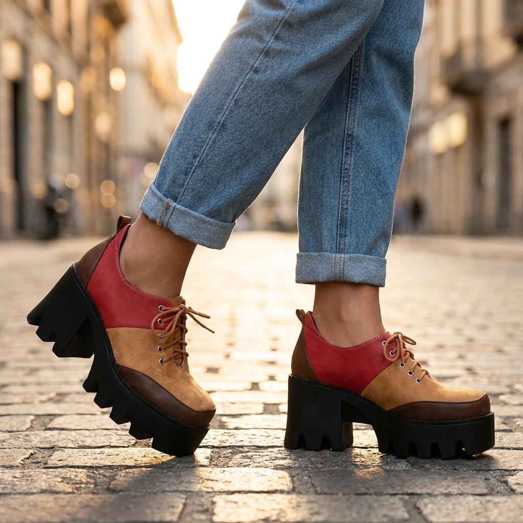 Harlowe Platform Lace-Up Shoe