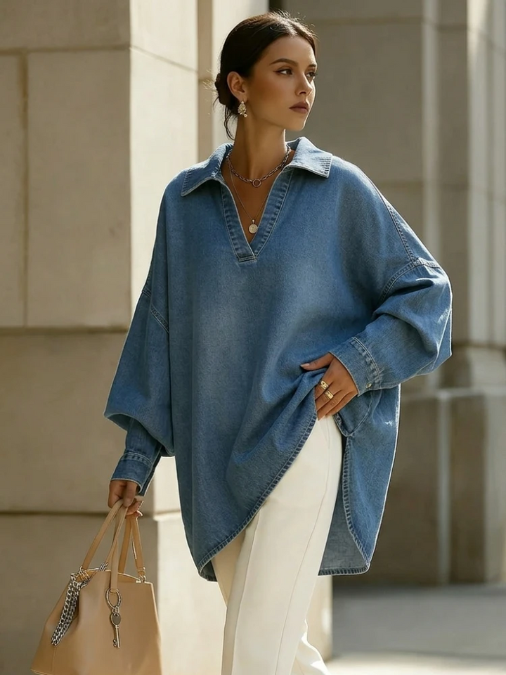 Delphine Washed Denim Shirt