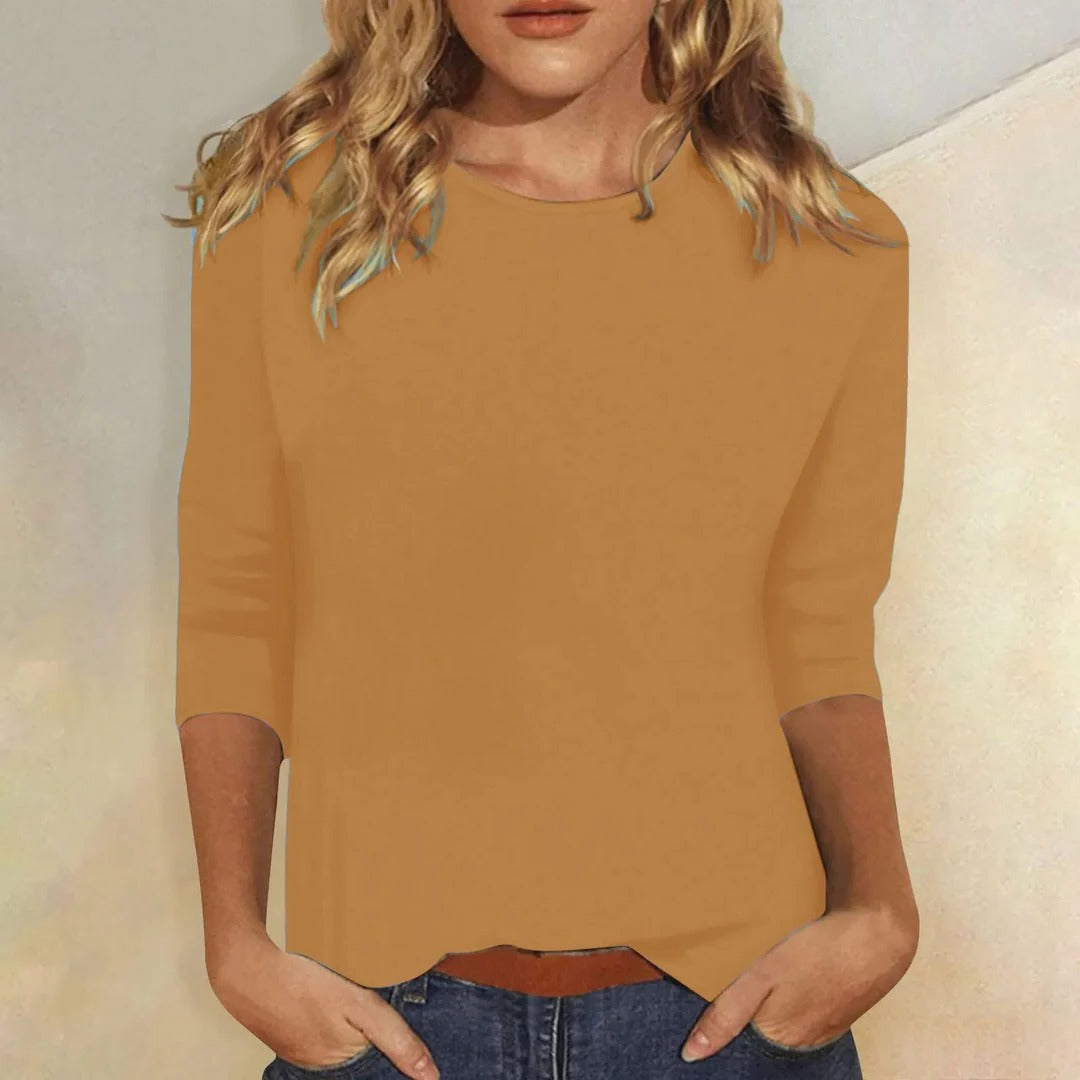 Maria Crew Neck Casual Everyday Top