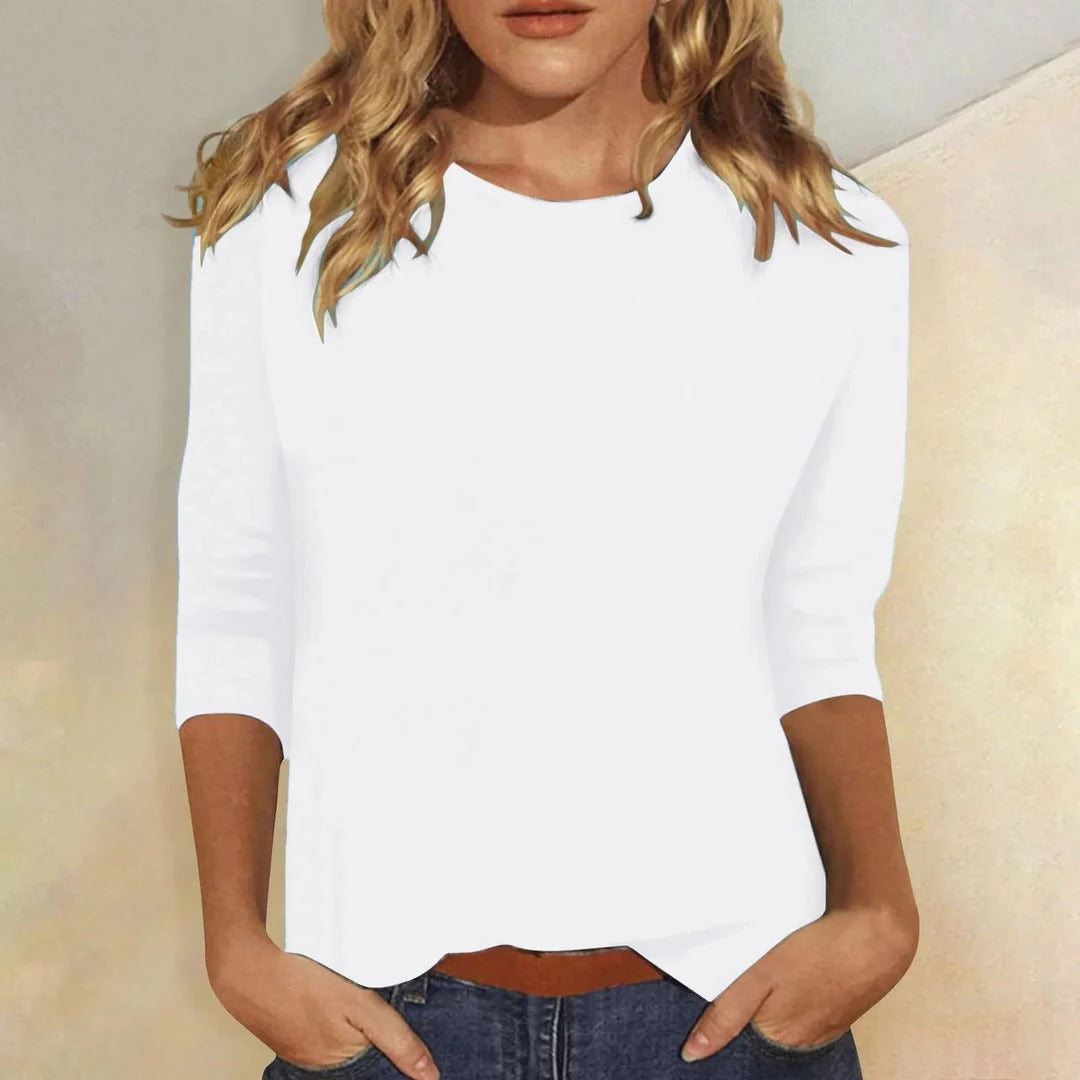 Maria Crew Neck Casual Everyday Top